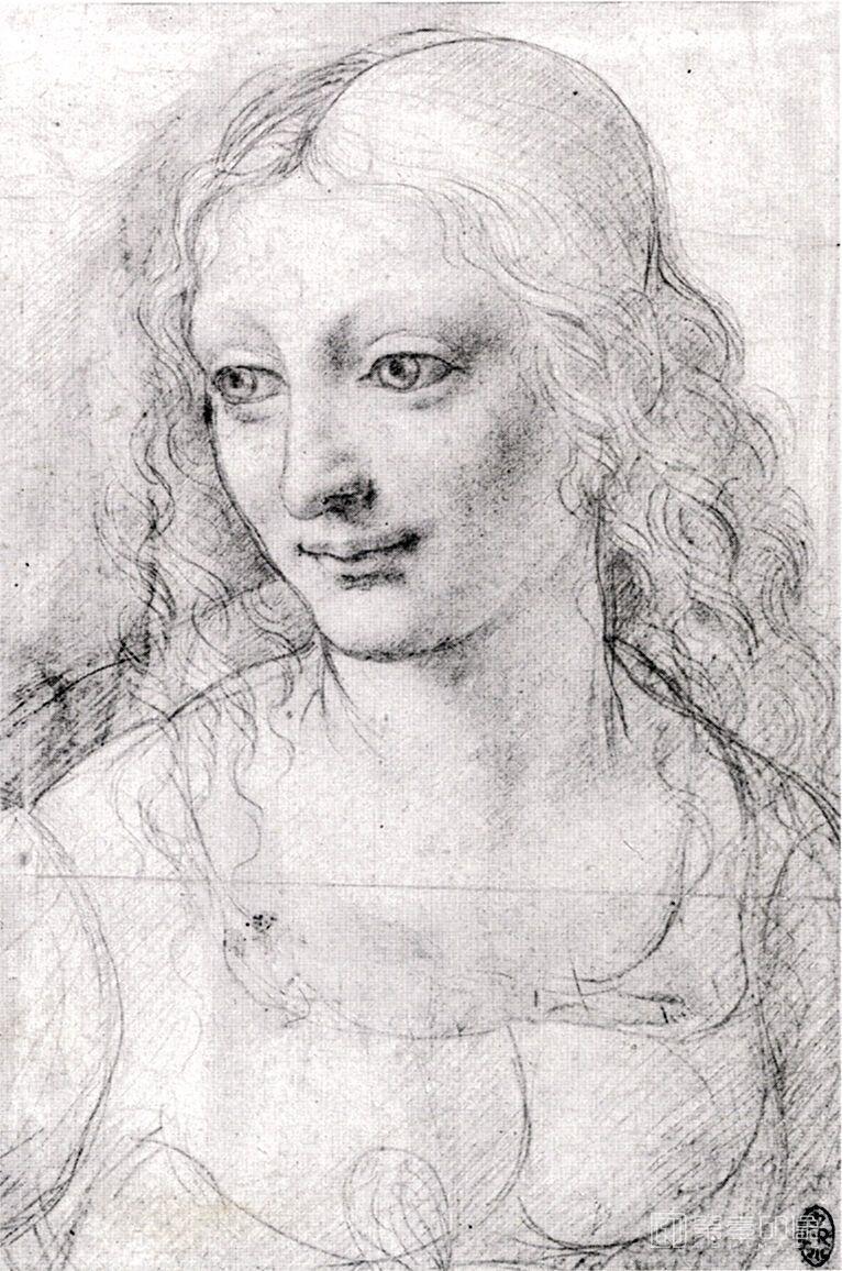 西方达芬奇素描Штудияженскогопортрета1За
